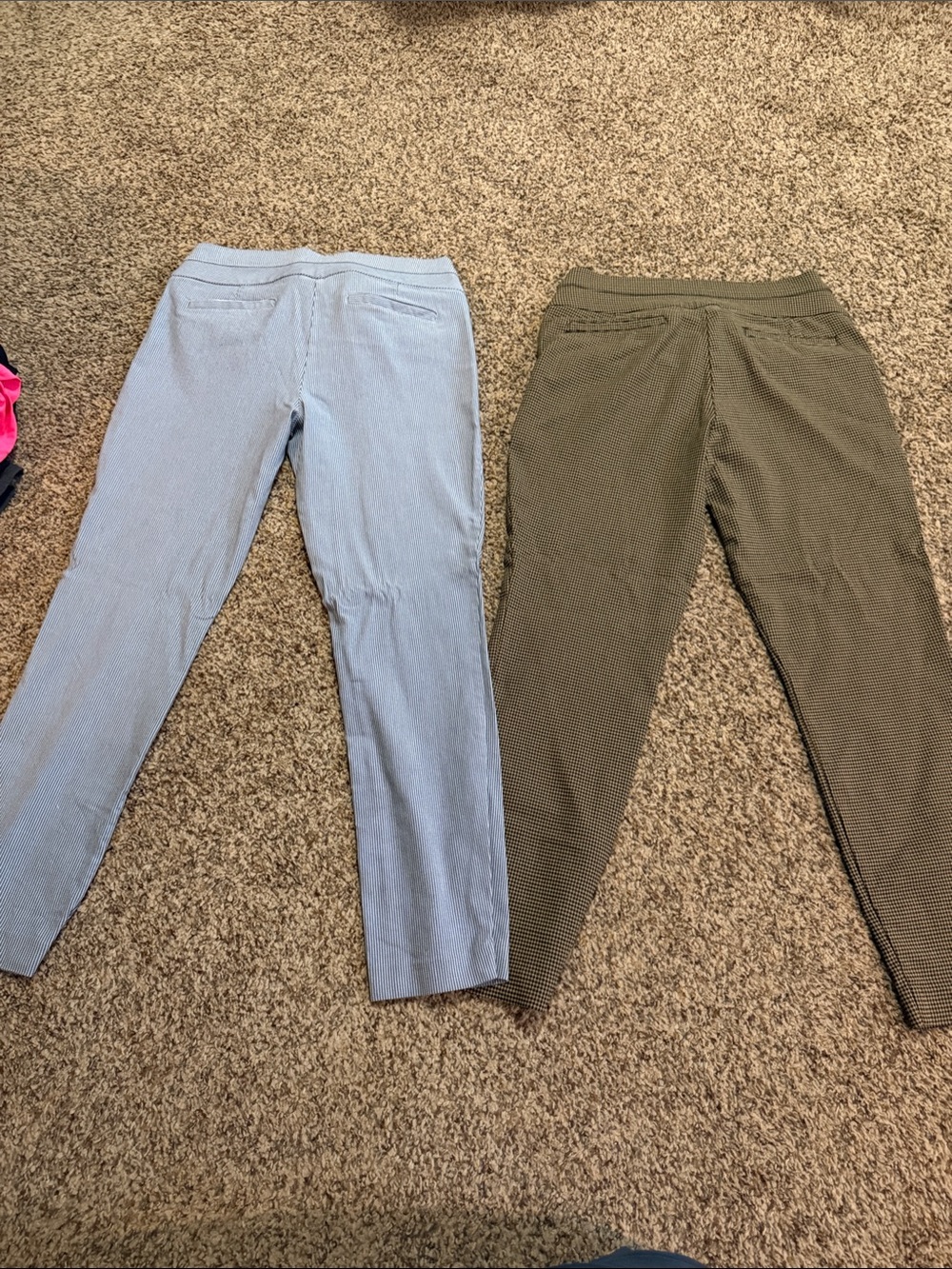 Candie's Light Blue Pinstriped ankle Pants and Brown houndstooth ankle pants - Picture 6 of 6